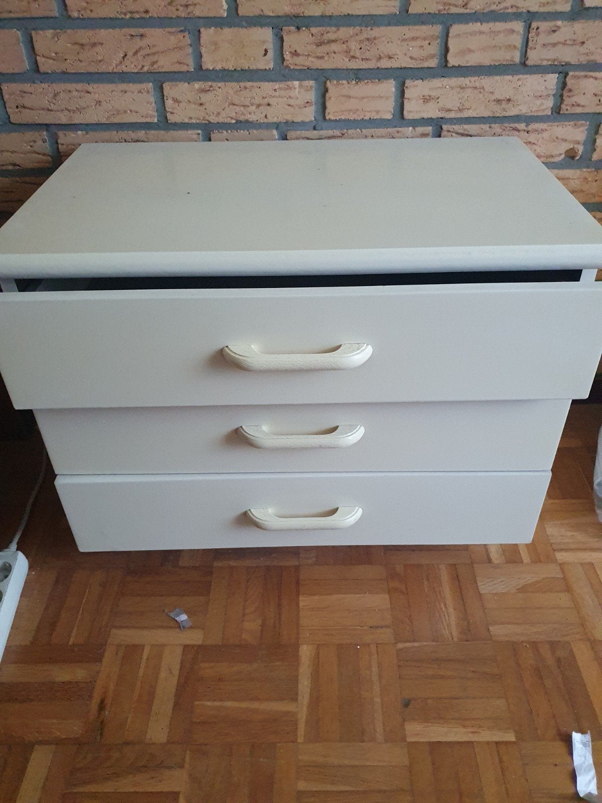 Set van 2 vintage ladenkastjes met 3 laden, Ophalen, Gebruikt, Vintage, Klassiek, 50 tot 100 cm