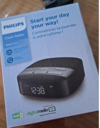 Klokradio Philips 3000 series, Ophalen of Verzenden, Nieuw, Radio
