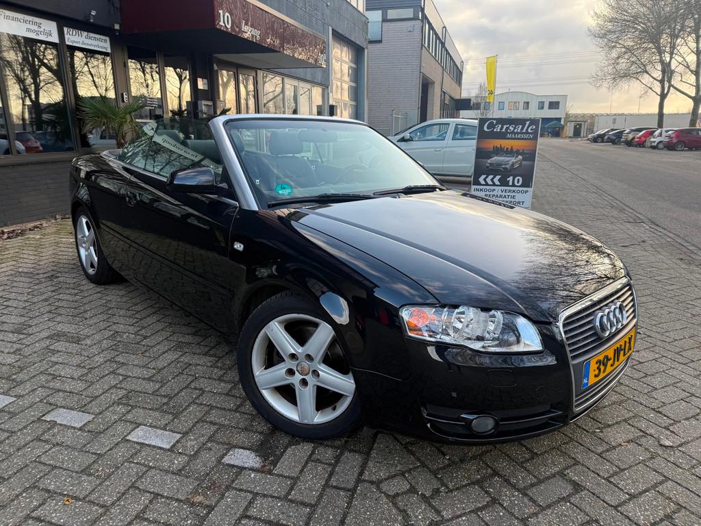 Audi A4 Cabriolet 2.4 V6 Exclusive, Auto's, Audi, Voorwielaandrijving, Gebruikt, Cabriolet, 4 stoelen