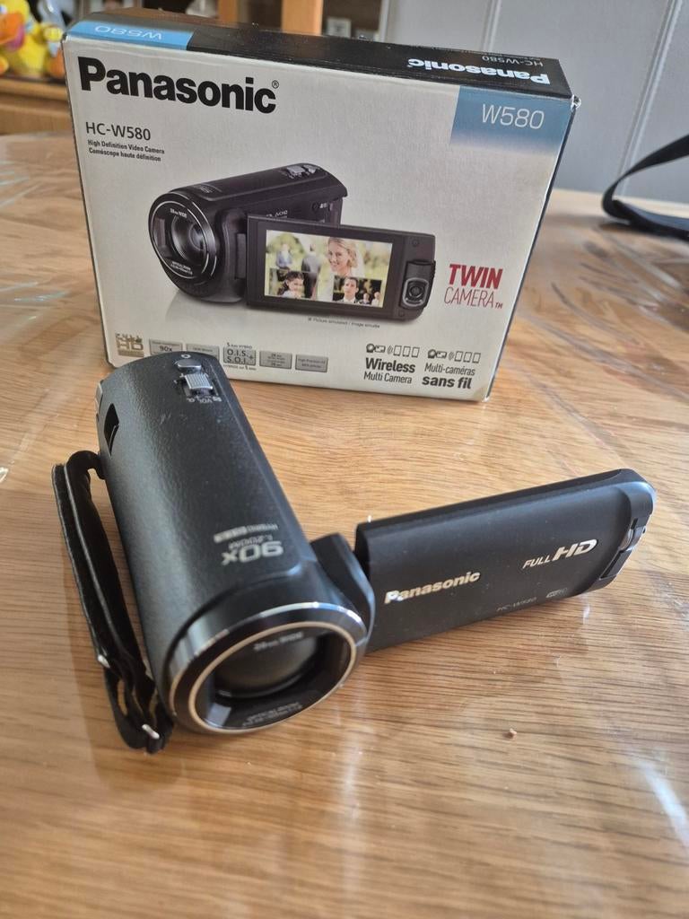 Panasonic HC-W580 videocamera - Full HD, Twin Camera, Full HD, Panasonic, 20x of meer, Ophalen of Verzenden