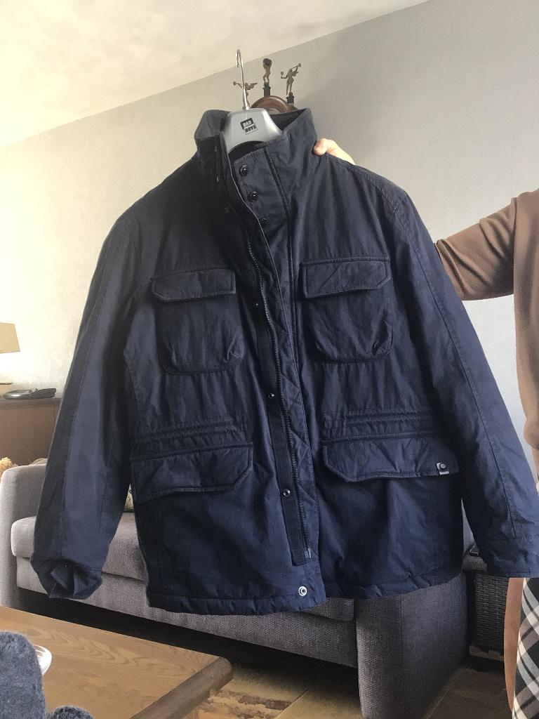 Heren winterjas, Ophalen, Maat 52/54 (L), Blauw, Reset