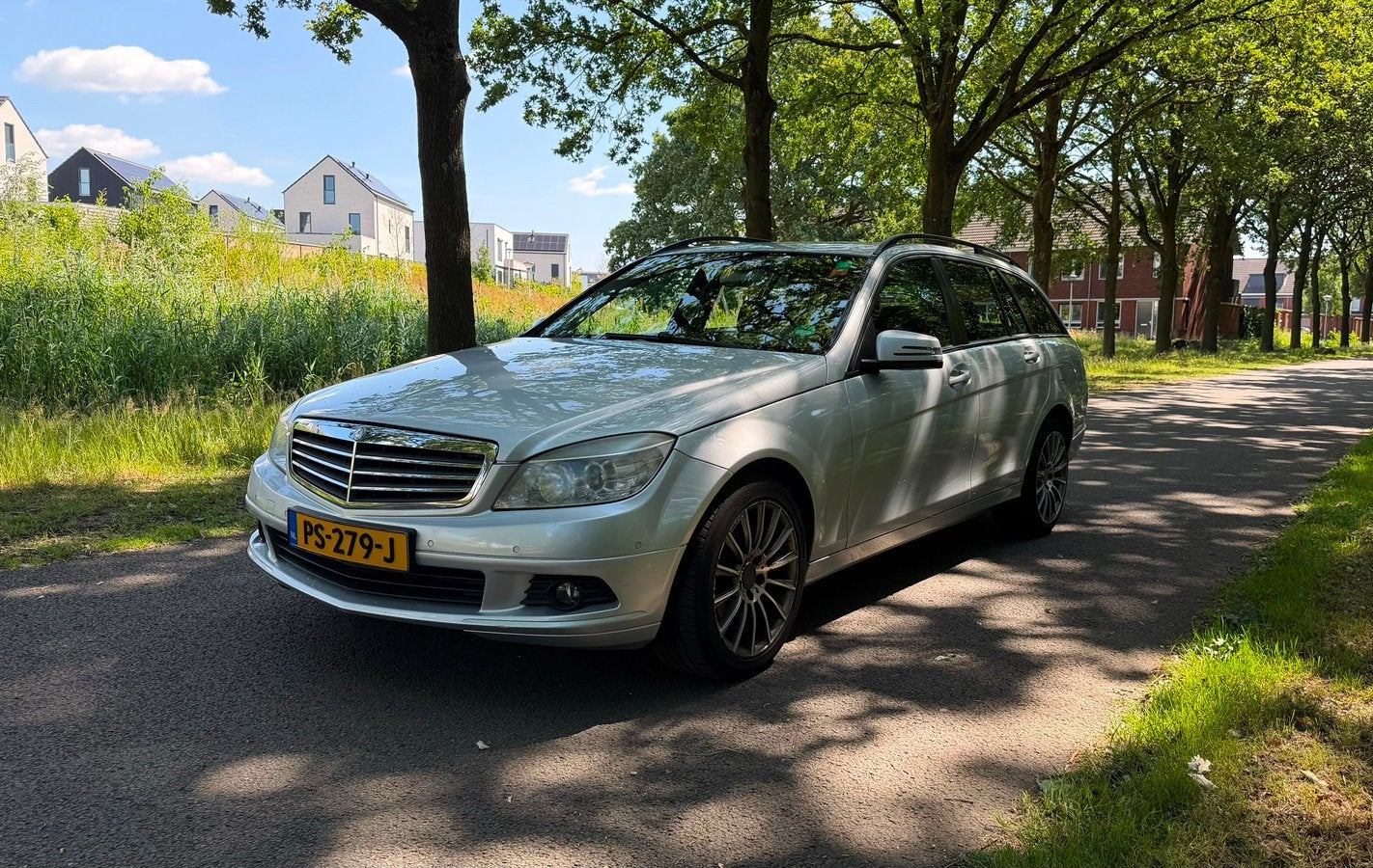 Mercedes-Benz C-klasse Estate 180 K Elegance 2008, Auto's, 13 km/l, Zwart, 1435 kg, 1796 cc