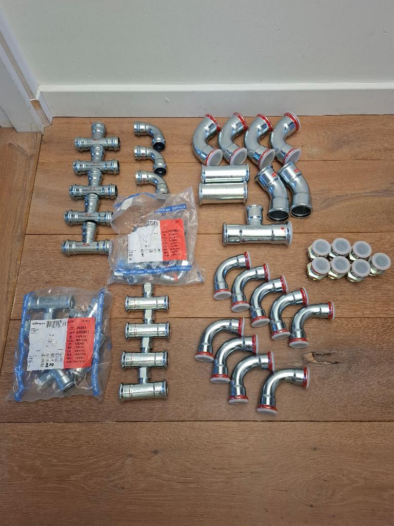 Perskoppelingen - Viega/VSH XPress/Bonfix/Geberit - NIEUW, Overige materialen, Bochten, Nieuw, Ophalen of Verzenden