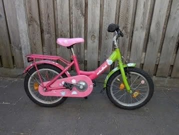Kinderfiets 16 inch, Ophalen, Gebruikt, Terugtraprem, 16 tot 20 inch