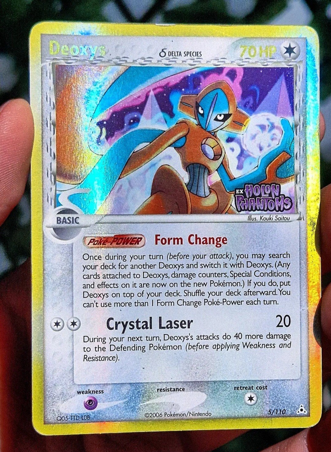 Deoxys δ Delta Species EX Holon Phantoms Pokémon Kaart, Hobby en Vrije tijd, Verzamelkaartspellen | Pokémon, Ophalen of Verzenden
