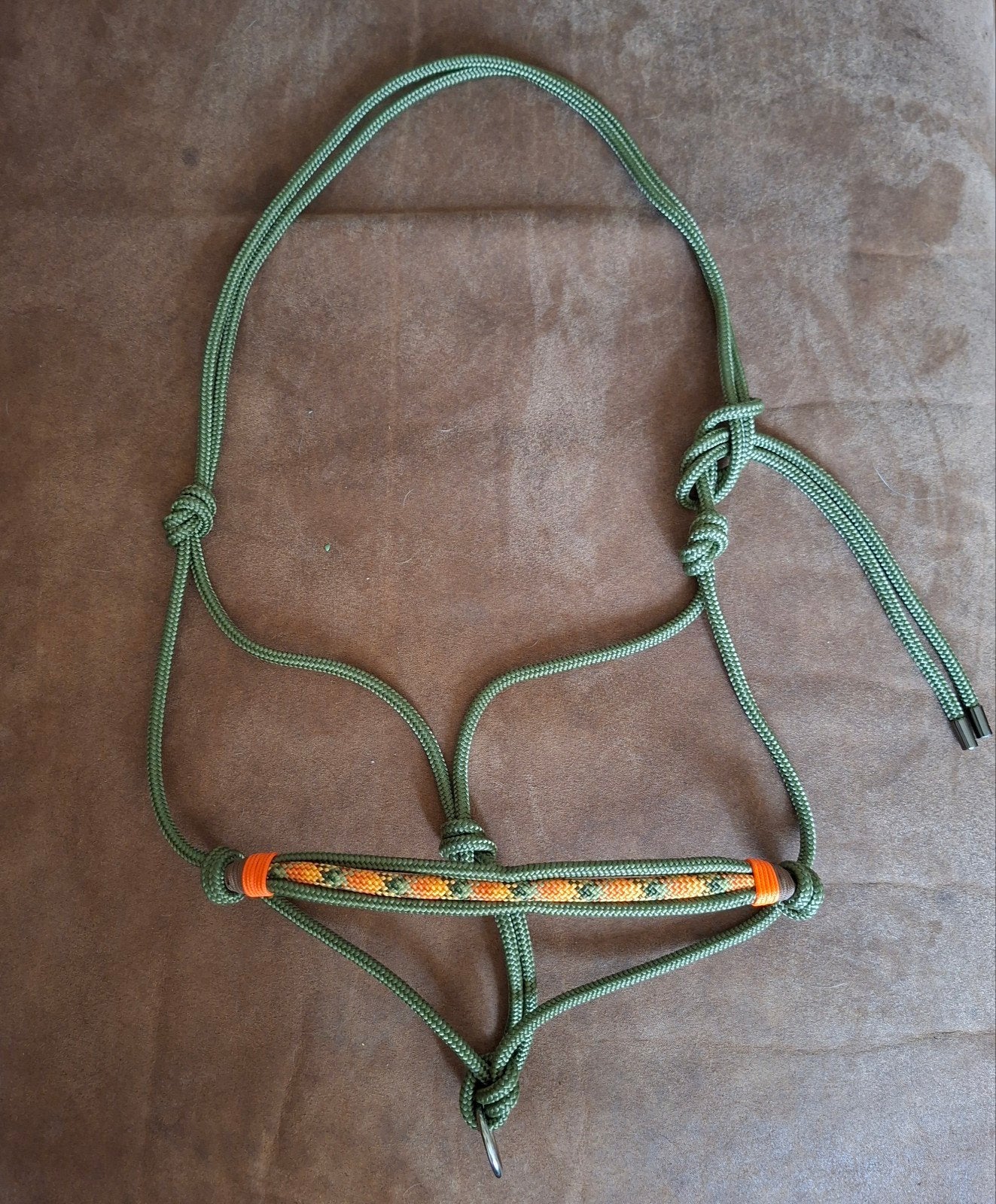 Touwhalster, nieuw, maat full/paard, Handgemaakt, Recreatie, Ophalen of Verzenden, Groen