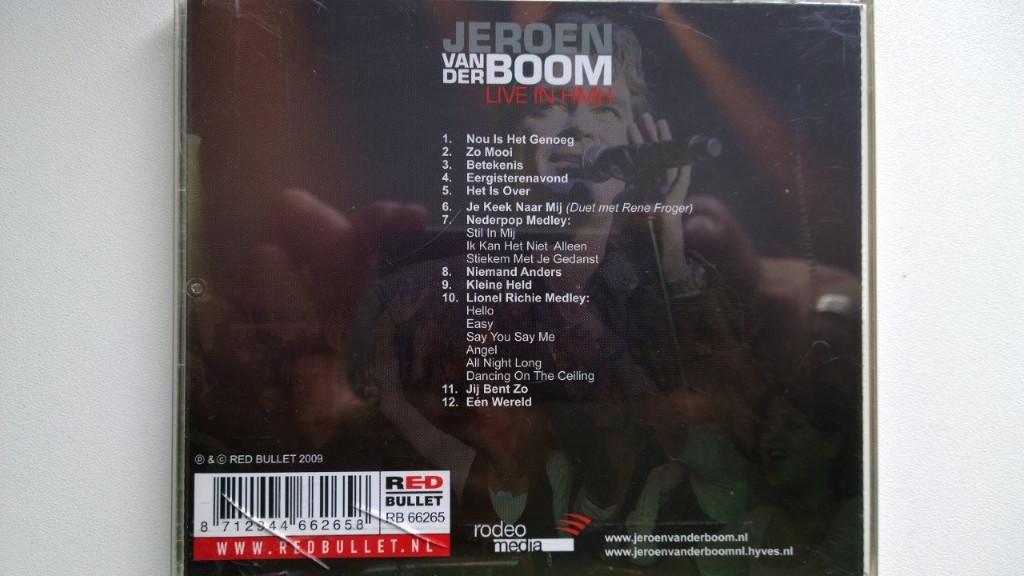 Jeroen van der Boom - Live In HMH, Ophalen of Verzenden, Zo goed als nieuw, Pop