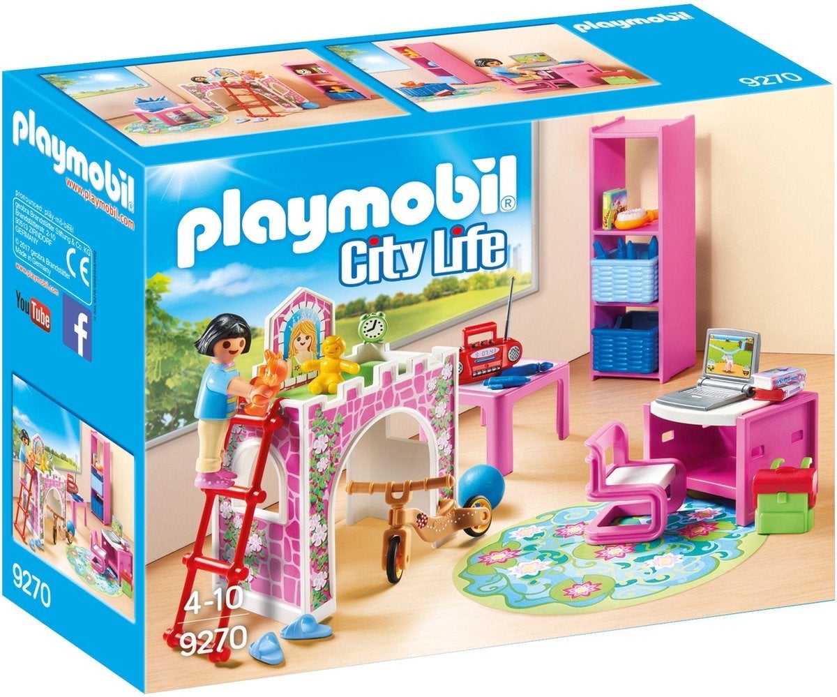 Playmobil 9270 City Life: Kinderkamer met bed en bureau, Complete set, Overige typen, Ophalen of Verzenden, Zo goed als nieuw