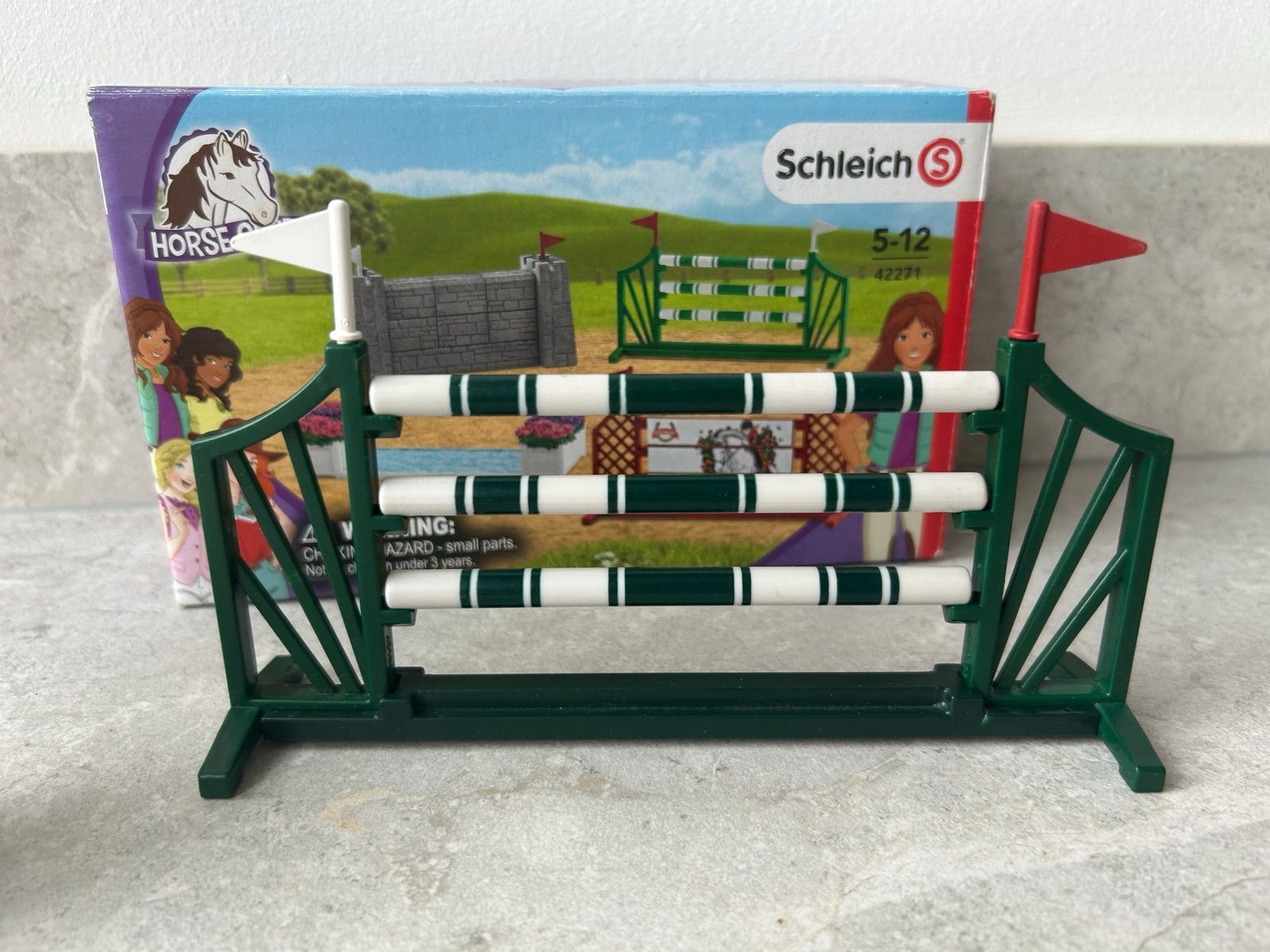 Schleich Horse Club Hindernissen Set 42271 met verpakking, Verzamelen, Ophalen, Gebruikt
