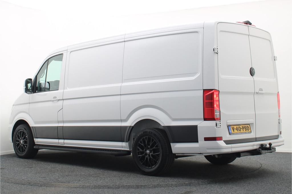 Volkswagen Crafter 35 2.0 TDI DSG 177 PK L3H2 Airco, LED, Ca, Auto's, Stof, Gebruikt, Zwart, 4 cilinders