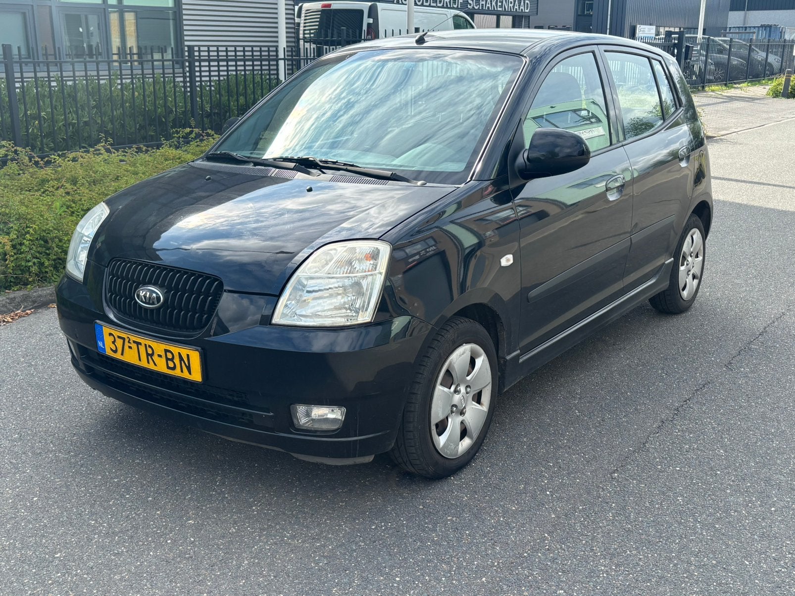 Kia Picanto 1.0 2007 Zwart nieuwe apk, Voorwielaandrijving, 836 kg, 4 cilinders, 400 kg