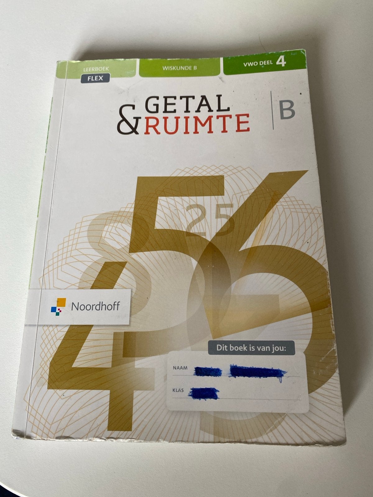 Getal & Ruimte Wiskunde B VWO deel 4, Ophalen of Verzenden, Gelezen, VWO, Wiskunde B