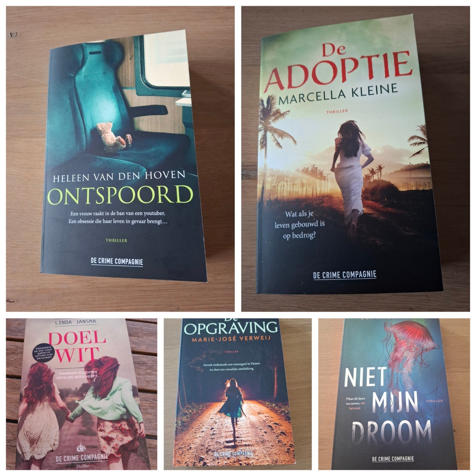5 spannende thrillers van de crime compagnie, Ophalen of Verzenden, Zo goed als nieuw