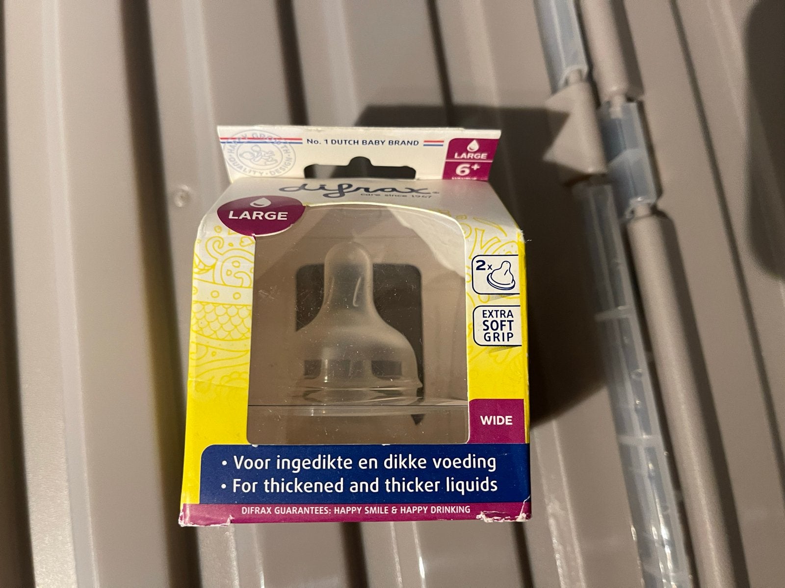 Difrax Speen Large voor ingedikte voeding, Ophalen of Verzenden, Nieuw, Speen, Difrax