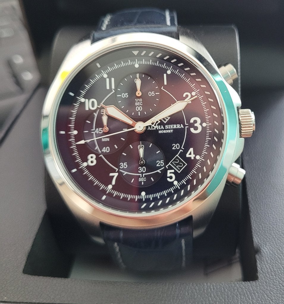 Alpha Sierra Hornet SB03 SEIKO Nieuw t.w.v € 399-,, Blauw, IOS, Nieuw, Ophalen of Verzenden