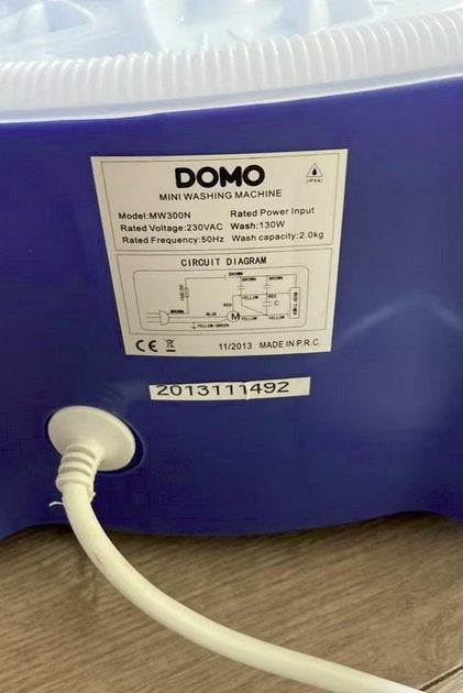 Mini wasmachine 2 kilo 130watt ideaal voor op reis, Ophalen of Verzenden
