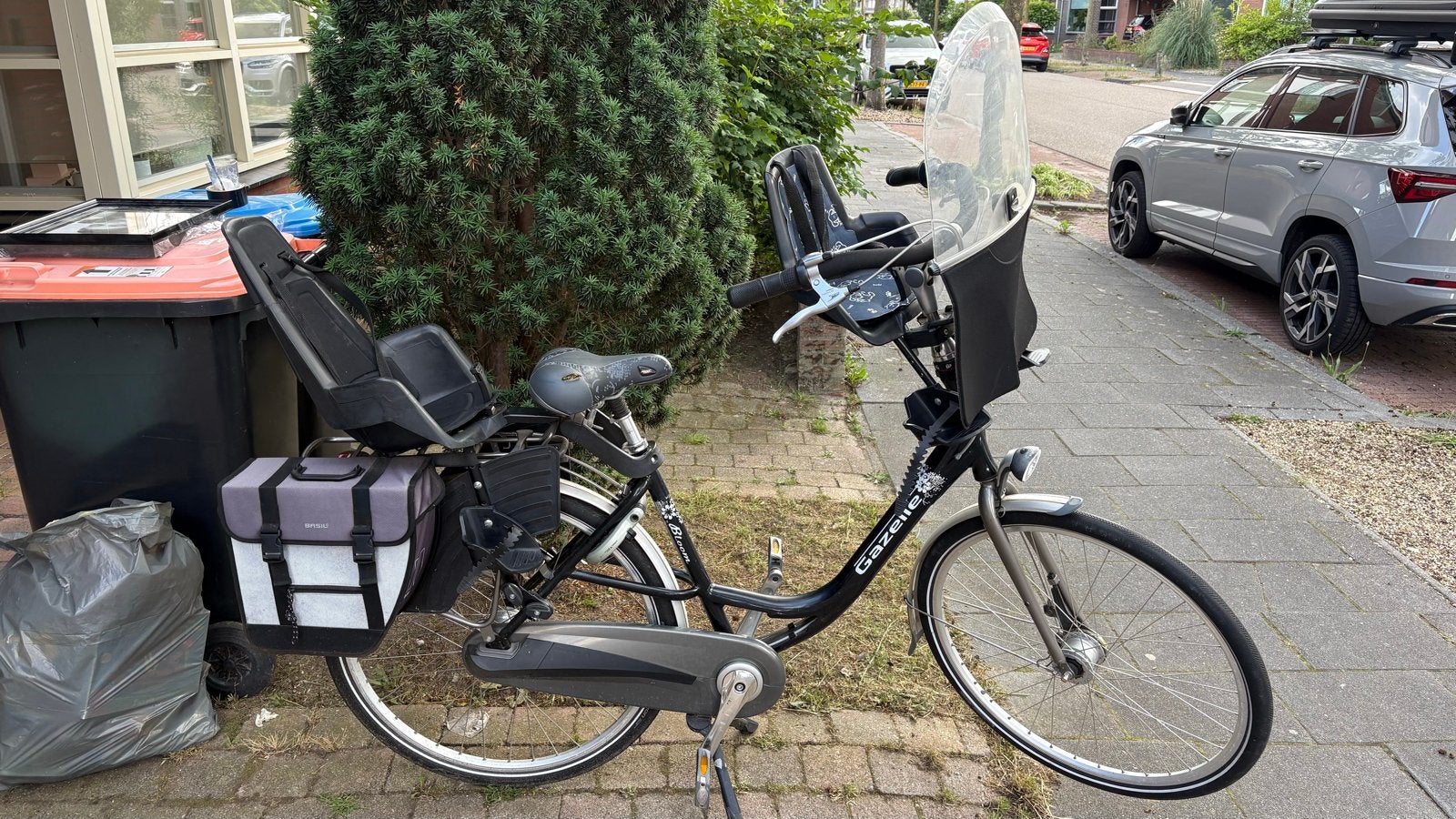 Gazelle Bloom moederfiets met kinderzitjes, Ophalen, Velgrem, 50 tot 53 cm, Gazelle