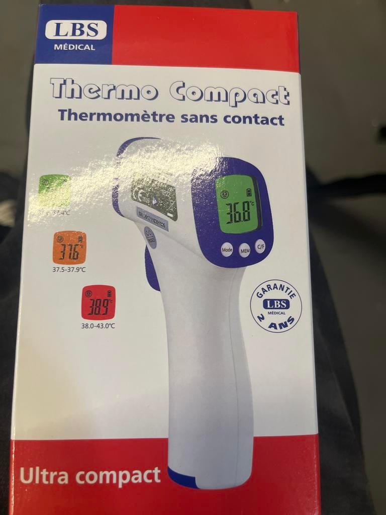 LBS Médical Thermo Compact contactloze thermometer, Ophalen of Verzenden, Zo goed als nieuw, Nvt, Lichaamsthermometer