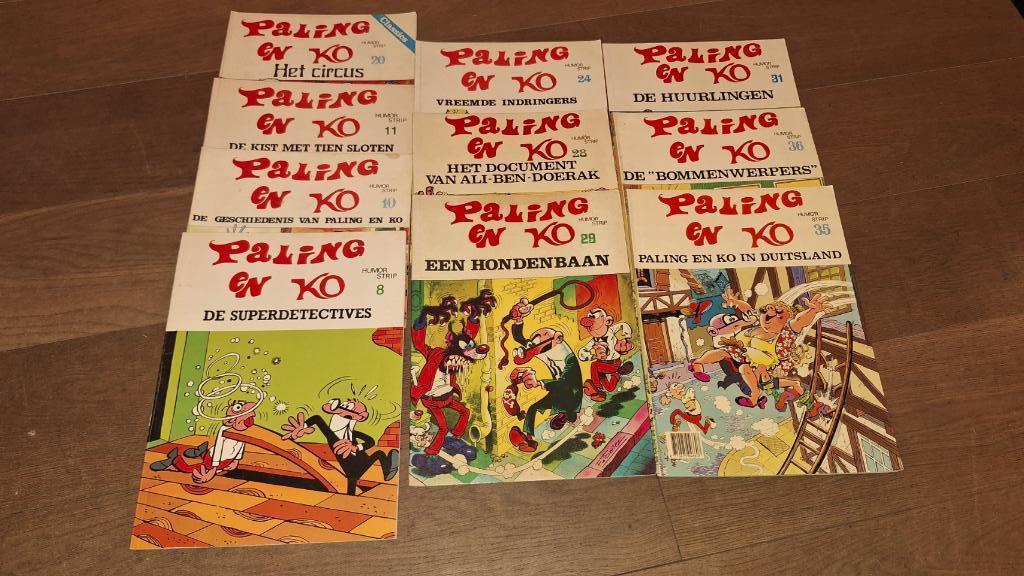 Paling en Ko De superdetectives + 20 andere, Gelezen, Ophalen of Verzenden, Meerdere stripboeken, Bruguera