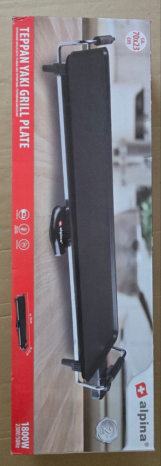 Alpina Teppan Yaki Grillplaat - Nieuw 70x23cm, Ophalen, Nieuw