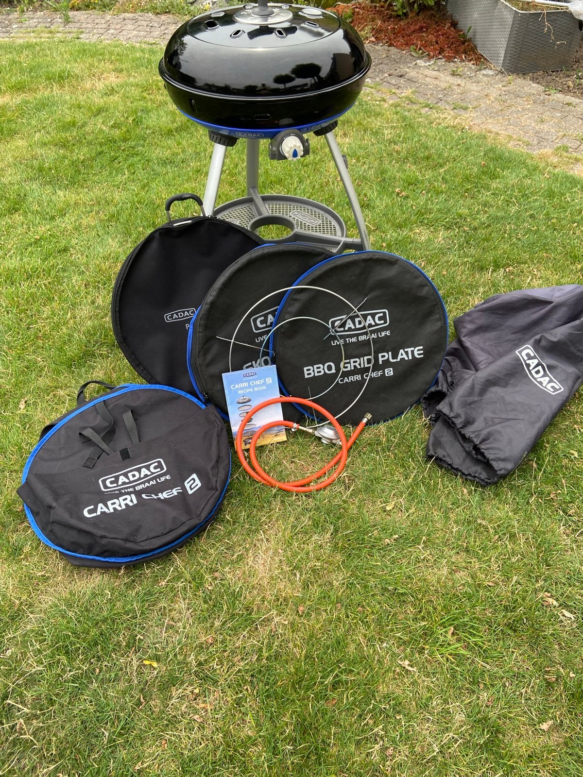Cadac Carri Chef 2 BBQ met diverse accessoires, Tuin en Terras, Barbecue-accessoires, Ophalen, Zo goed als nieuw