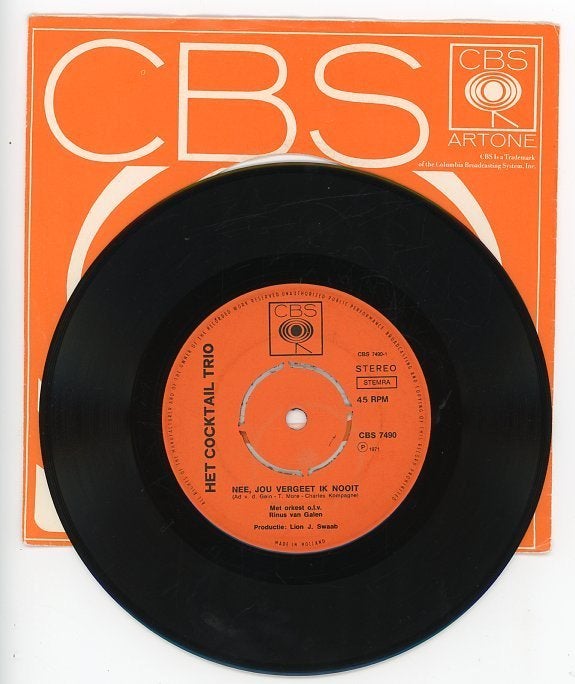 Single van Het Cocktail Trio uit 1971, Gebruikt, Verzenden, 7 inch, Levenslied of Smartlap