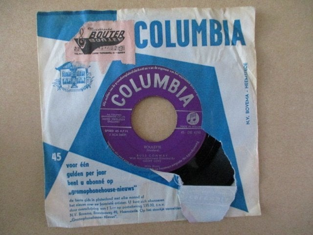 s1375 russ conway - roulette, Cd's en Dvd's, Ophalen, Gebruikt, 7 inch, Overige genres