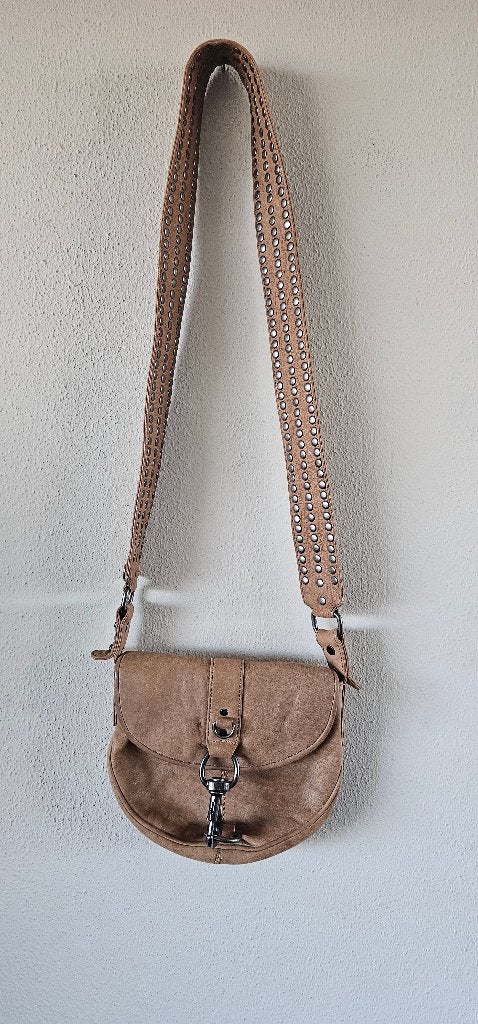 Rebecca Minkoff Bruine Leren Schoudertas (17325), Ophalen of Verzenden, Gebruikt, Bruin, Schoudertasje
