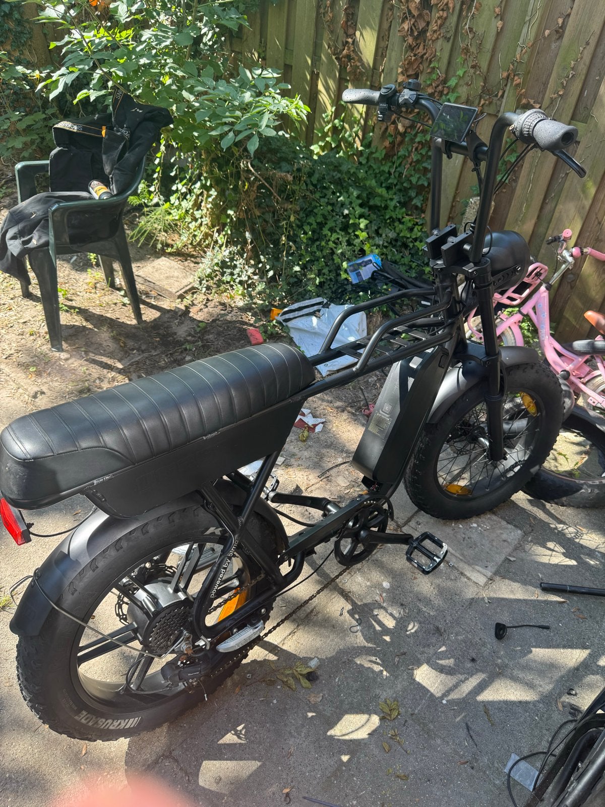 Stoere zwarte fatbike met dikke banden, Overige merken, Gebruikt, Ophalen of Verzenden, 51 tot 55 cm