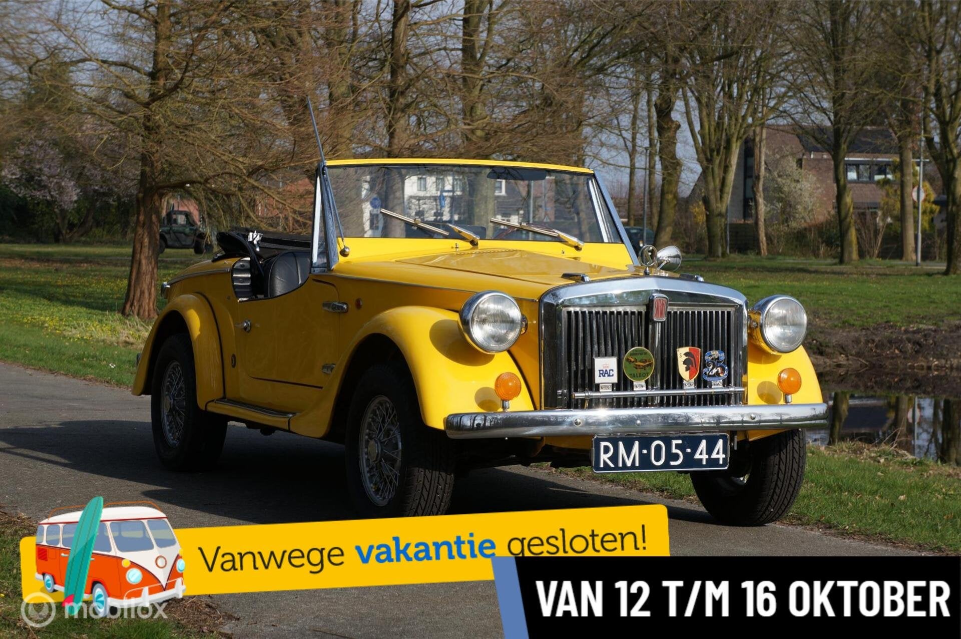 Siata ( Fiat) Spring 850 In Mooie originele Conditie!, Auto's, Overige merken, Achterwielaandrijving, Zwart, 837 cc