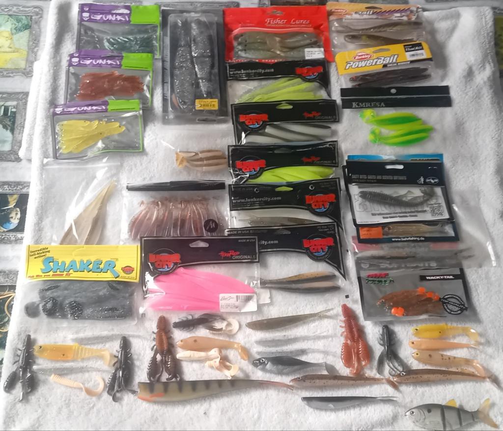 Partij kunstaas diverse merken, nieuw en gebruikt, Watersport en Boten, Ophalen of Verzenden, Zo goed als nieuw, Complete set