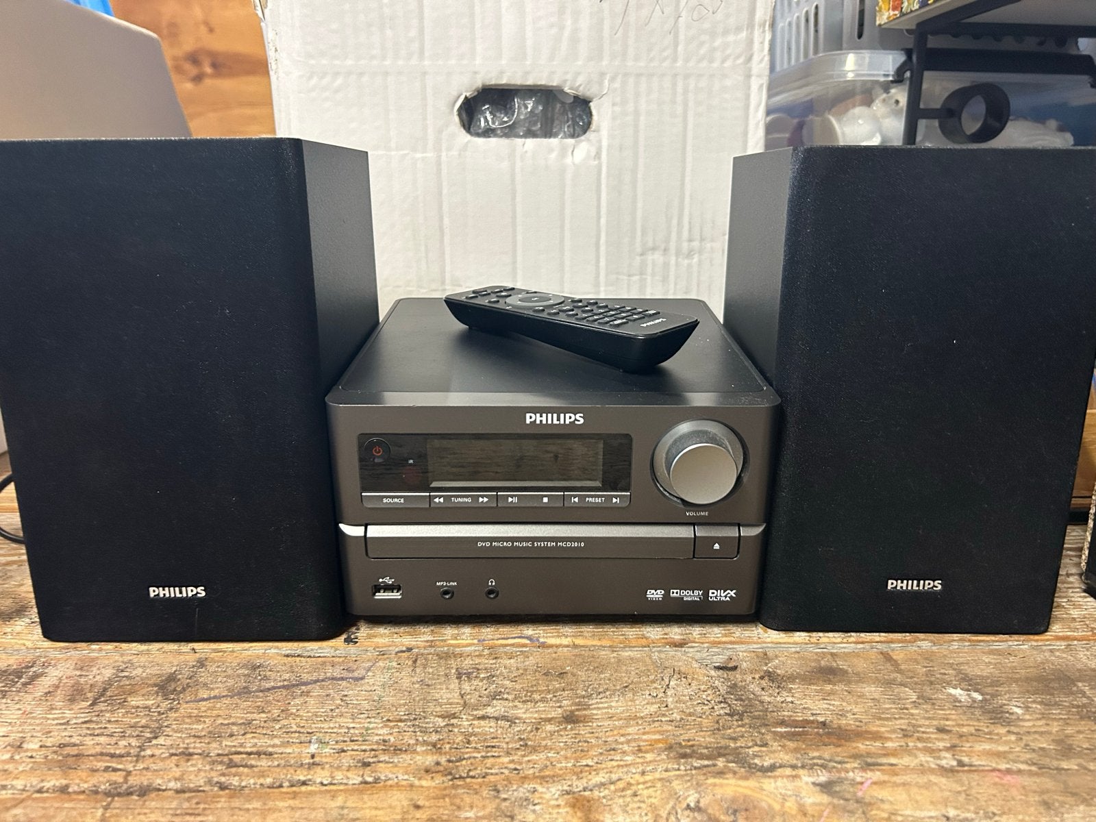 Philips MCD2010 Microset met DVD-speler en speakers, Audio, Tv en Foto, Ophalen, Philips, Gebruikt, Microset