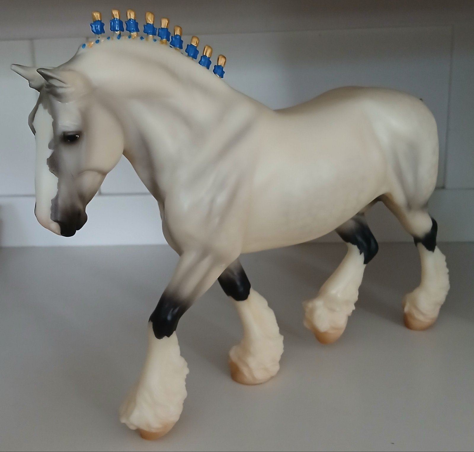 Breyer Traditional Shire Gelding, Ophalen of Verzenden, Gebruikt, Paard, Beeldje of Figuurtje