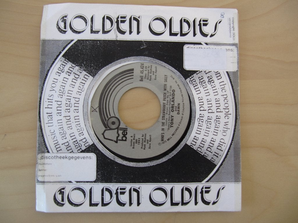 Tony Orlando and Dawn = Who's in the strawberry patch Sally, Originele persing, 7 inch, Single, Ophalen of Verzenden