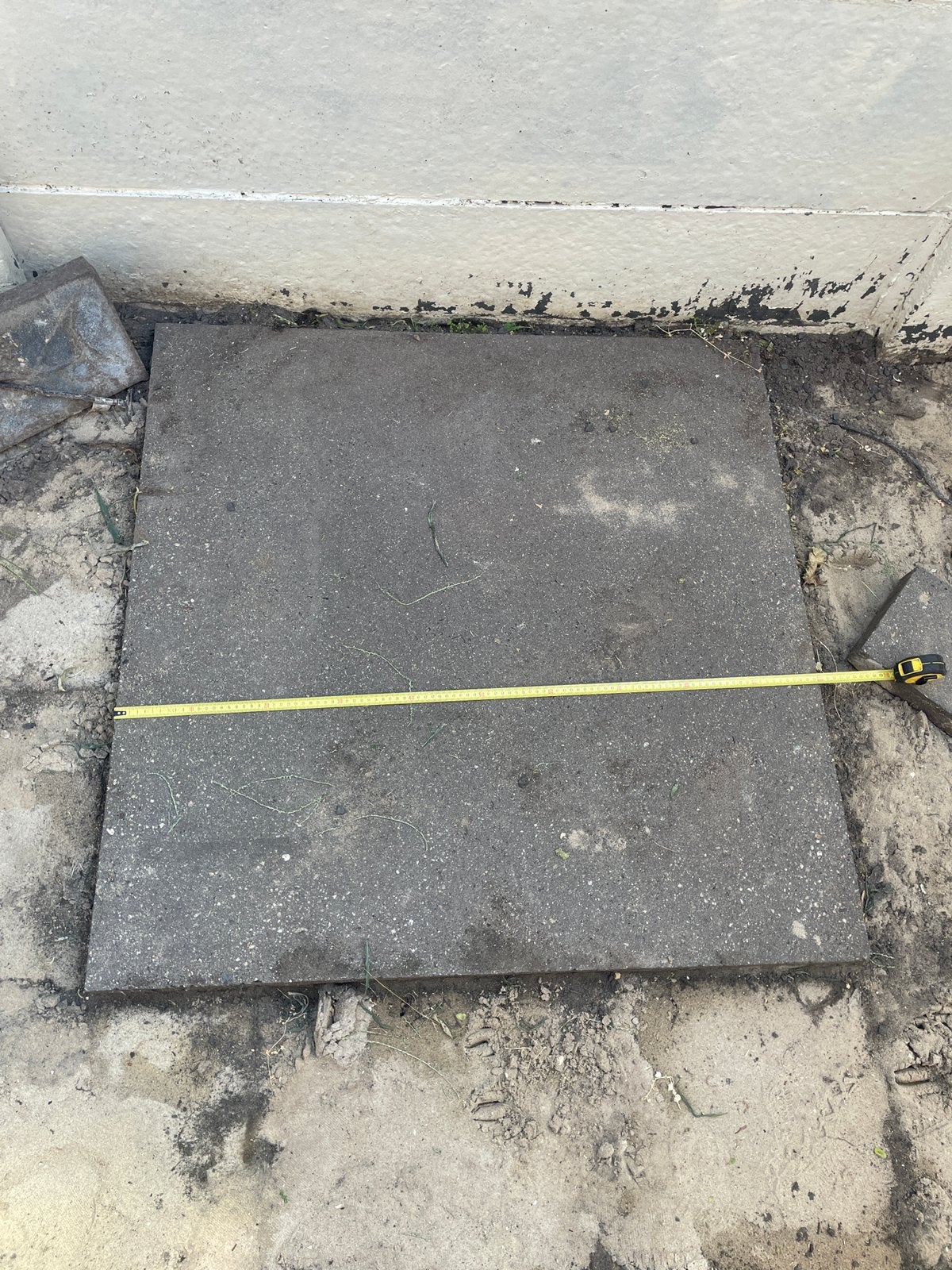 6 Grote betonnen terrastegels 100x100 cm, 6 cm dik, Ophalen, Gebruikt, 5 tot 10 m², Beton