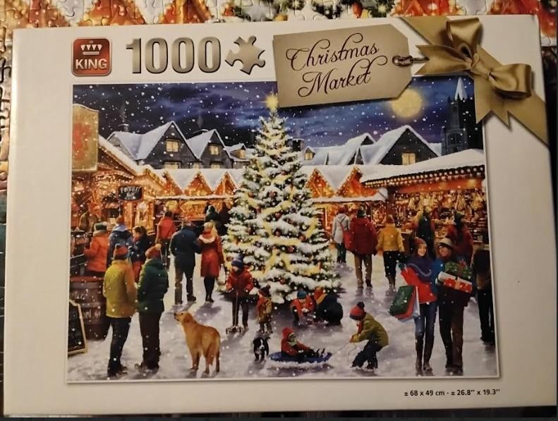 Kerstpuzzel, Ophalen, 500 t/m 1500 stukjes, Zo goed als nieuw, Legpuzzel
