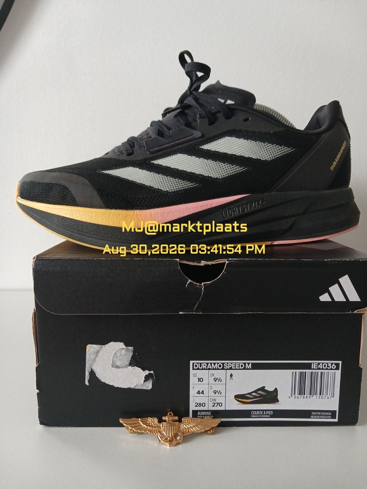 Adidas Duramo Speed maat 44, Kleding | Heren, Schoenen, Zwart, Ophalen of Verzenden, Adidas, Sneakers of Gympen