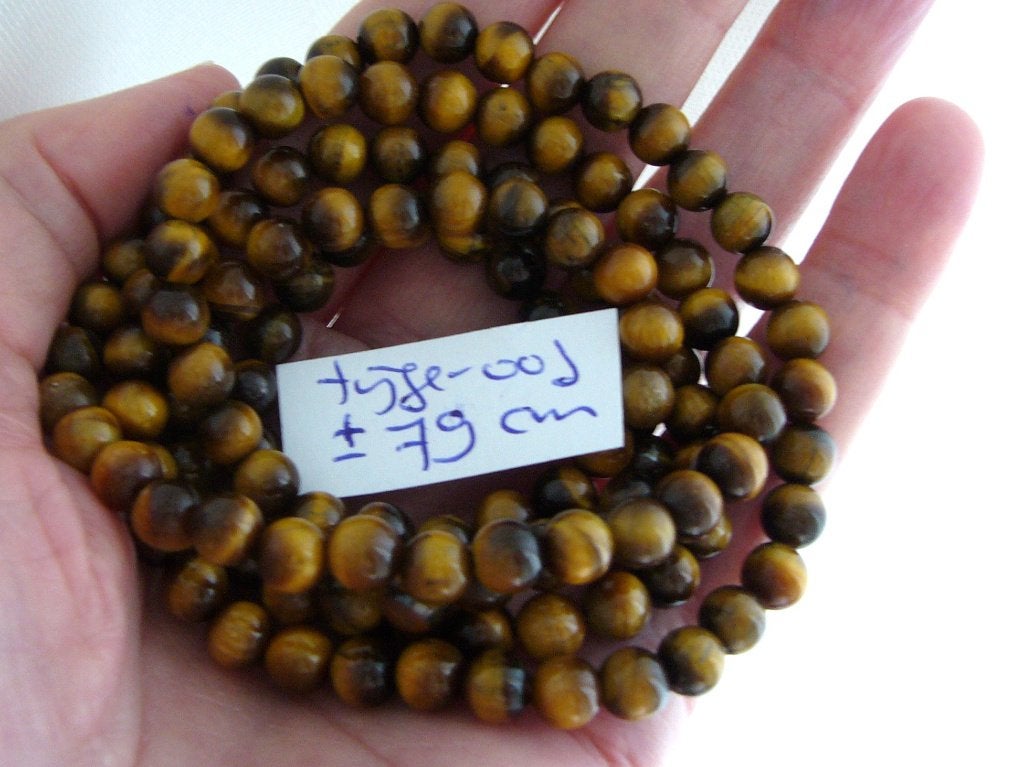 tijgeroog 79cm ketting mineraal edelsteen tijger oog tyger, Sieraden, Tassen en Uiterlijk, Kettingen, Bruin, Ophalen of Verzenden