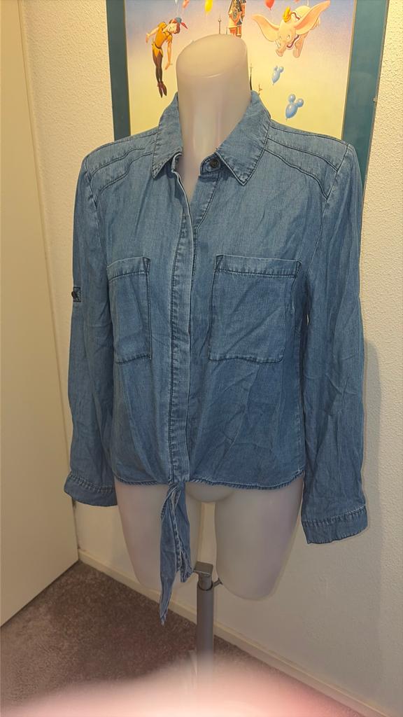 Nieuw spijkerblouse maat S merk Freequent, Ophalen of Verzenden, Nieuw, Maat 38/40 (M), Blauw