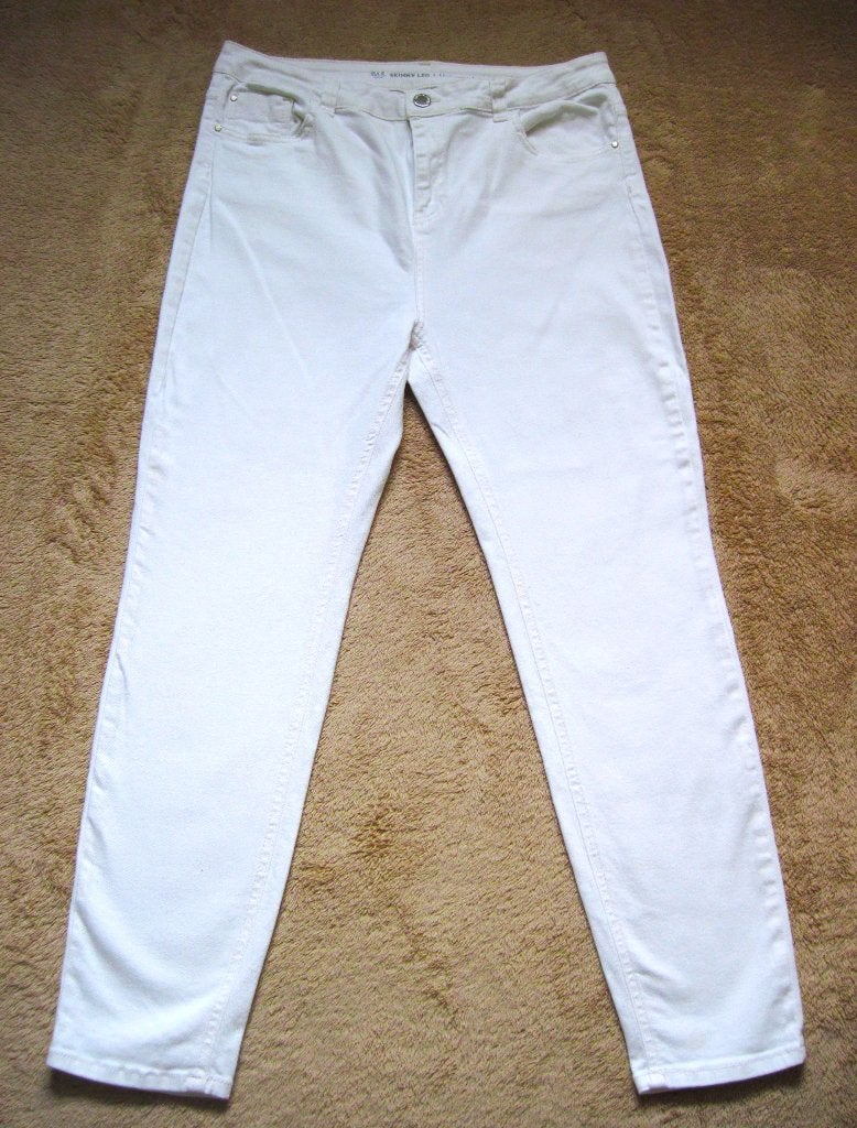 qbr  LEUKE DAMES BROEK van MS MODE Maat:L/XL, Wit, Maat 42/44 (L), Ophalen of Verzenden, Zo goed als nieuw