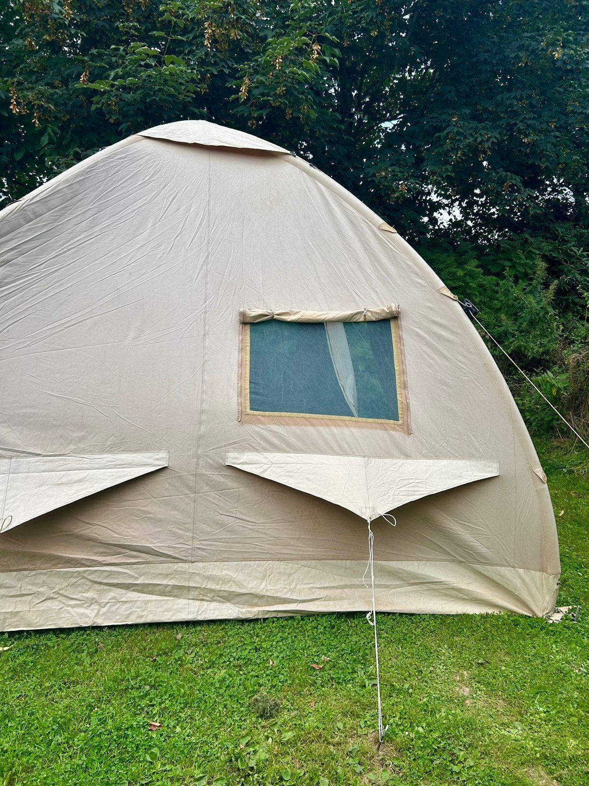 Karsten opblaastent 350x350, Caravans en Kamperen, Tenten, Ophalen, Gebruikt