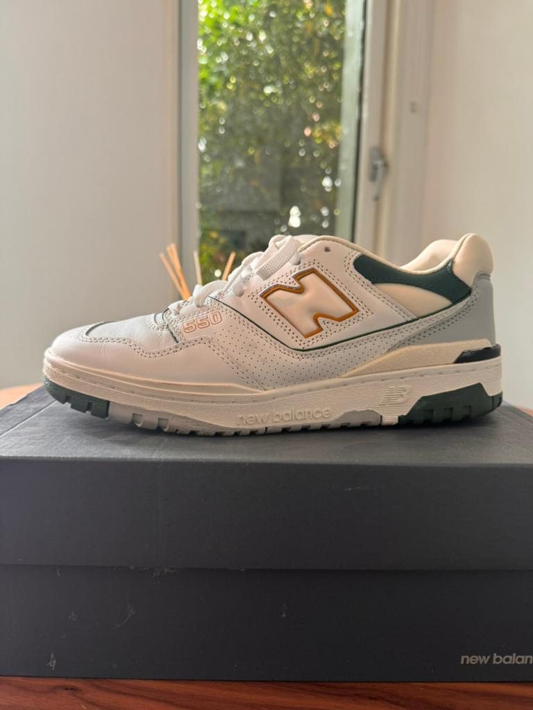 New Balance 550 "White Nightwatch Green, Kleding | Heren, Schoenen, Ophalen of Verzenden, Zo goed als nieuw, Sneakers of Gympen