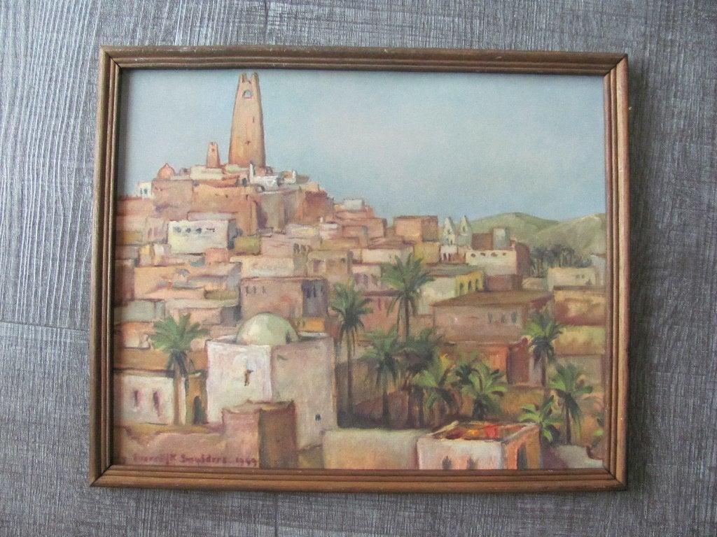 Lily Eversdijk-Smulders - 1949 - Ghardaia, Minder dan 50 cm, Oorspronkelijke maker, Ophalen of Verzenden, 5 – 50