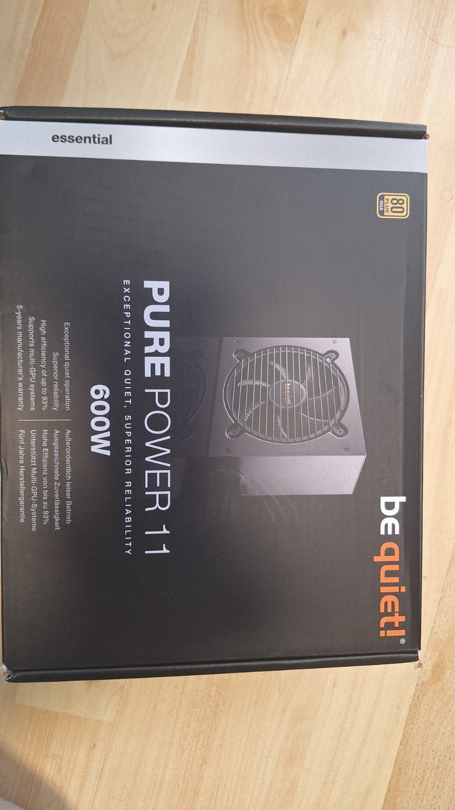 be quiet! Pure Power 11 600W Voeding, Ophalen of Verzenden, Zo goed als nieuw