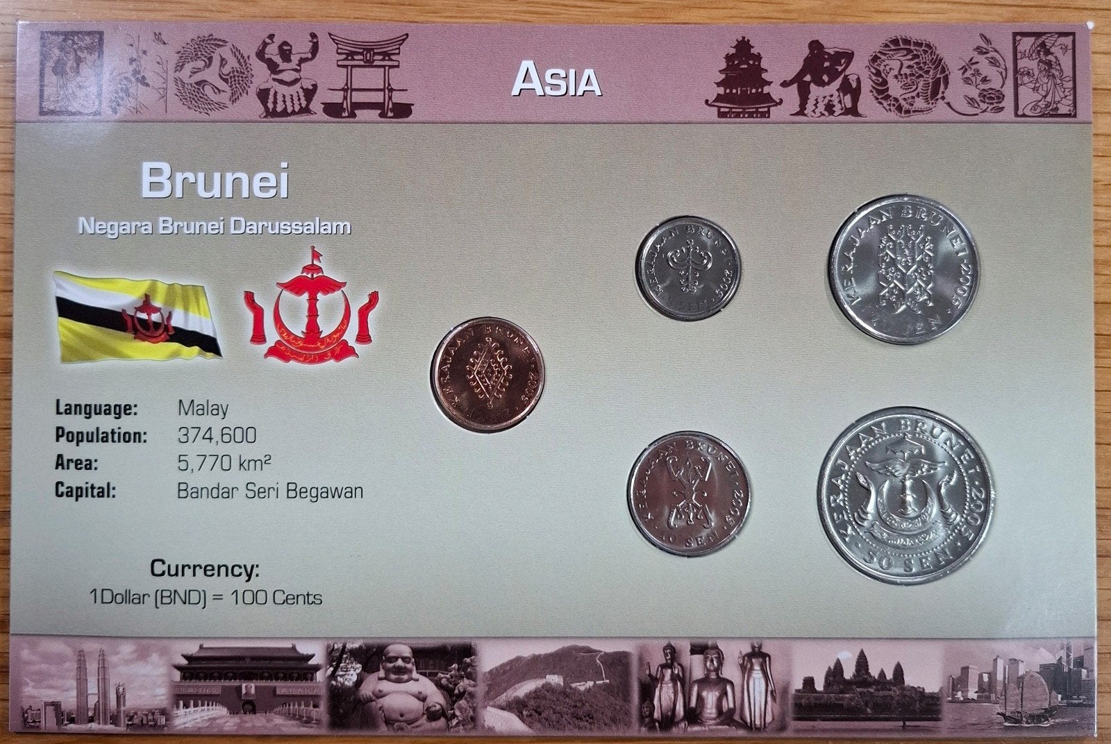 Coins of the World muntset Brunei, Ophalen of Verzenden, Midden-Oosten