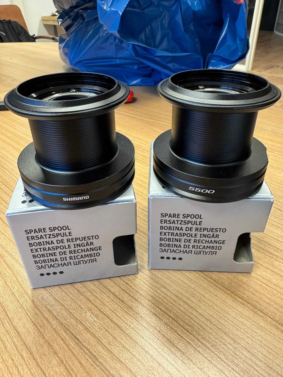 Shimano 5500 reservespoelen 2x nieuw, Watersport en Boten, Hengelsport | Karpervissen, Ophalen of Verzenden, Nieuw, Molen