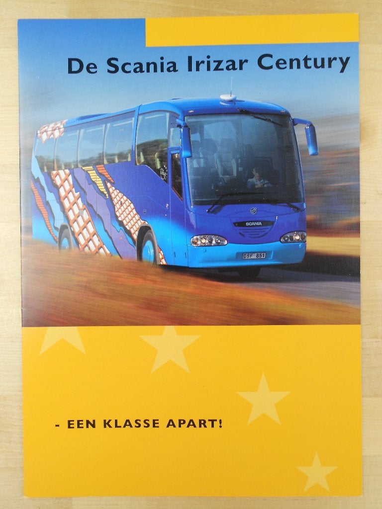 Scania Irizar Century Brochure 1998 – Bus Touringcar, Ophalen of Verzenden, Zo goed als nieuw, Overige merken, Scania