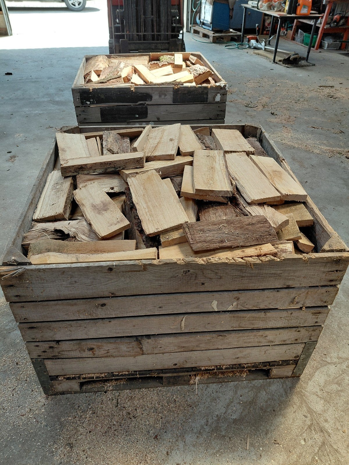 Gekloofd eikenhout, Minder dan 3 m³, Ophalen