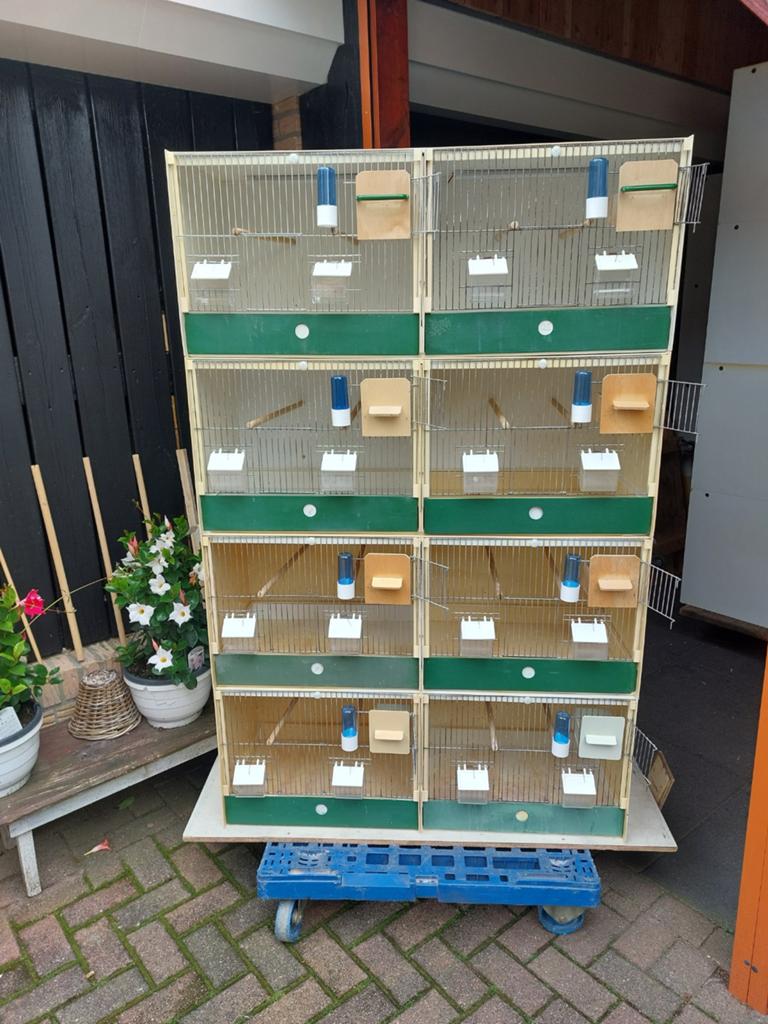 4 x 2 complete heesakkers 102 ( 2 x 50 ), Dieren en Toebehoren, Ophalen, Gebruikt, Kunststof, Broedkooi of Kweekkooi