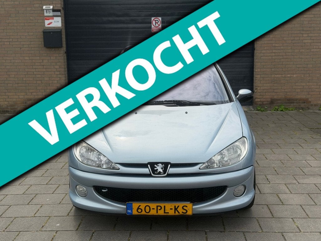 Peugeot 206 SW 1.4-16V XS Pack apk airco lage kmstand, Zwart, 4 cilinders, Origineel Nederlands, Handgeschakeld